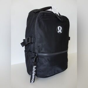 Lululemon New Crew Backpack black with white logo